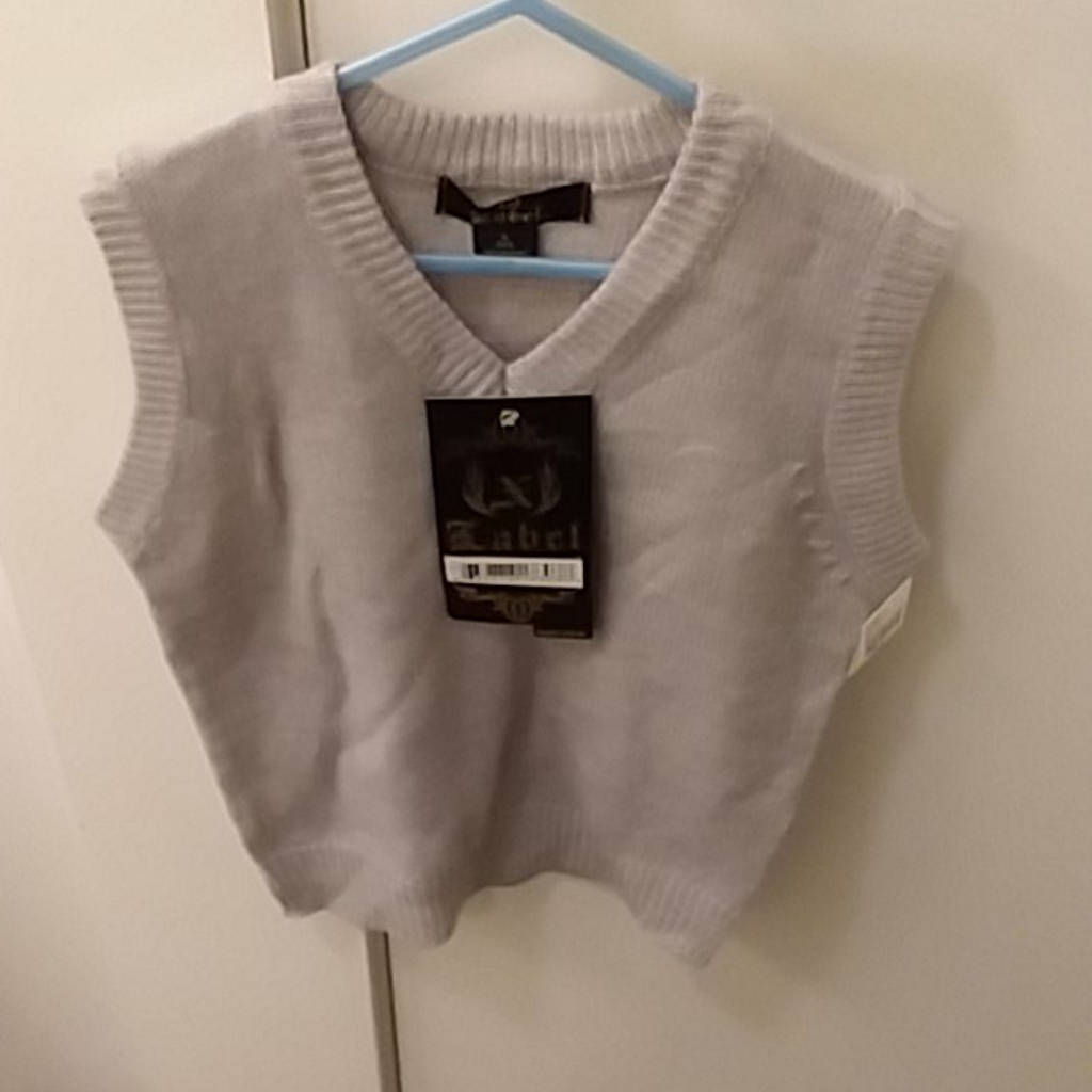 Label Sweater Vest Brand New